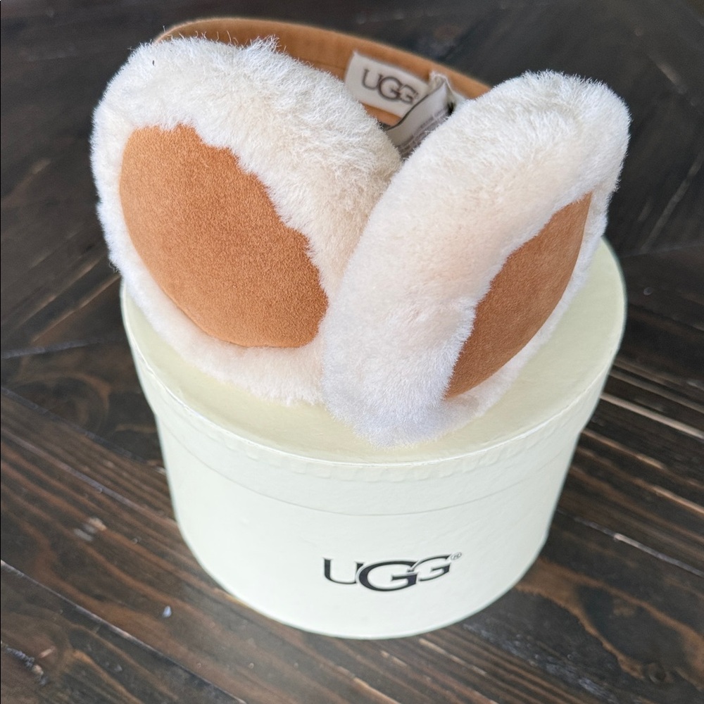 UGG Tan and Cream Earmuffs